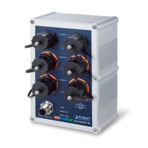 IGS-604HPT-RJ Switch công nghiệp 4x1G 802.3at PoE + 2x1G