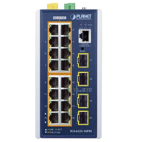 IGS-6325-16P4S Switch công nghiệp L3 16x1GPoE + 4x1G2.5G SFP (2)