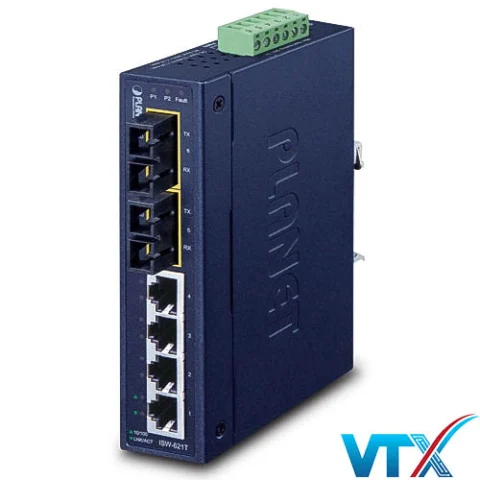 Switch Planet ISW-621T/ISW621TS15 4x10/100Base-TX + 2FX