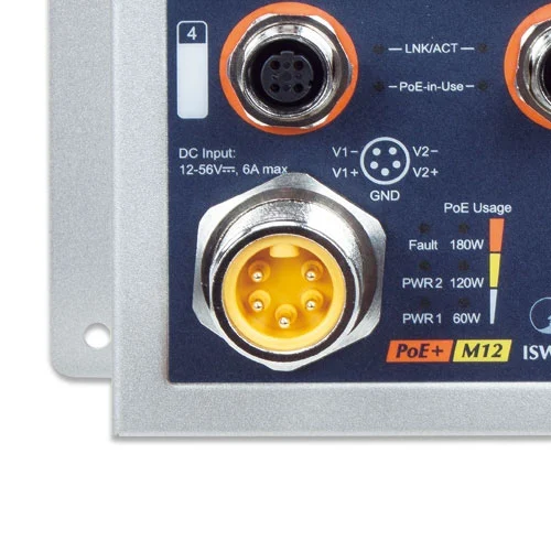 ISW-808PT-M12A Switch công nghiệp 8 cổng 10100TX M12 802.3at PoE+ (4)