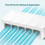 LS1005 Switch TP-Link Để Bàn 5 Cổng 10100Mbps (3)