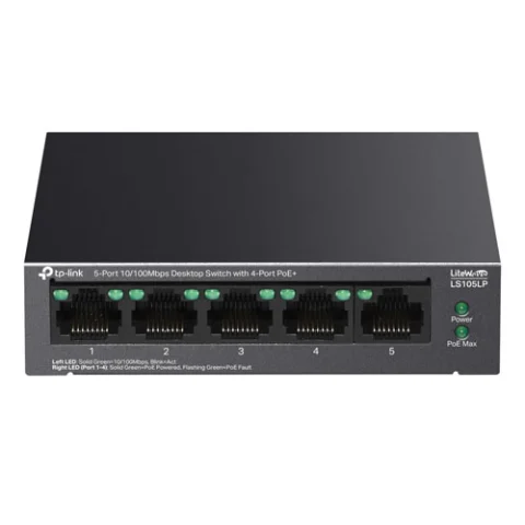 LS105LP Switch TP-LINK Để Bàn 5 Cổng 10/100Mbps với 4 Cổng PoE