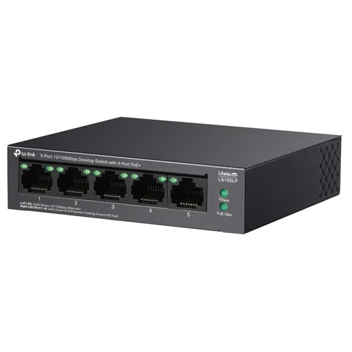 LS105LP Switch TP-LINK Để Bàn 5 Cổng 10100Mbps với 4 Cổng PoE (3)