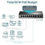 TL-SF1009P Switch PoE TP-Link để bàn 9 Cổng 10100Mbps với 8 Cổng PoE+ (4)