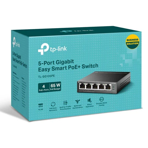 TL-SG105PE Switch TP-LINK Easy Smart 5 cổng Gigabit với 4 cổng PoE+ (4)