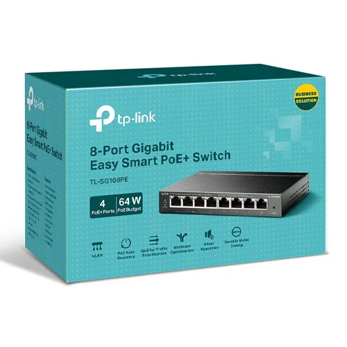 TL-SG108PE V5 Switch PoE TP-Link 8 cổng Gigabit với 4 cổng PoE+ (4)