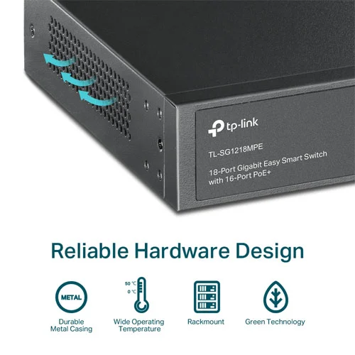 TL-SG1218MPE Switch TP-LINK 18 cổng Gigabit với 16 cổng PoE+ (4)