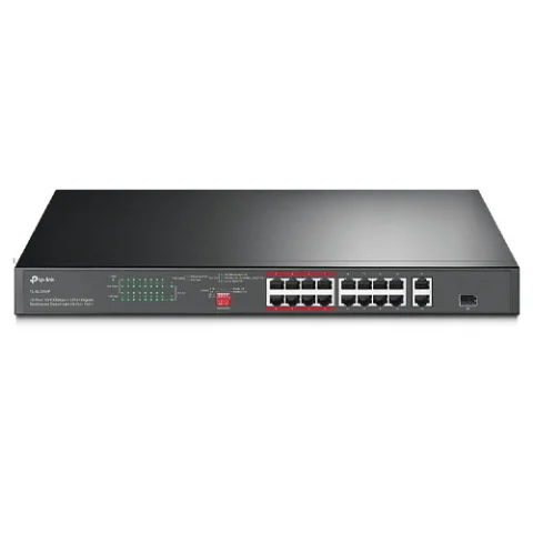 Switch TP-LINK TL-SL1218P lắp rack 16 cổng POE+