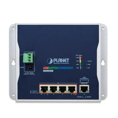 WGR-500-4P Router công nghiệp với 4 cổng Gigabit 802.3at PoE+ (2)