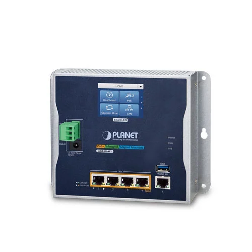 WGR-500-4PV Router công nghiệp với 4 cổng Gigabit 802.3at PoE+ và màn hình cảm ứng LCD (1)