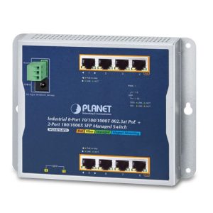 Switch công nghiệp PLANET WGS-4215-8P2S treo tường
