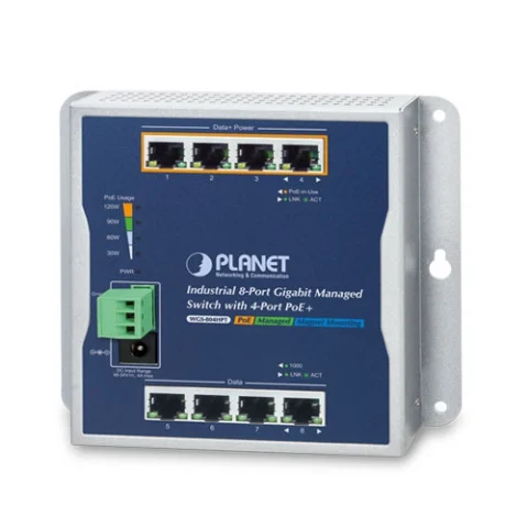 WGS-804HPT Switch công nghiệp L2+ 8x1G với 4 cổng PoE+