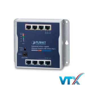 Switch công nghiệp PLANET WGS-814HP 8-Port 10/100/1000T