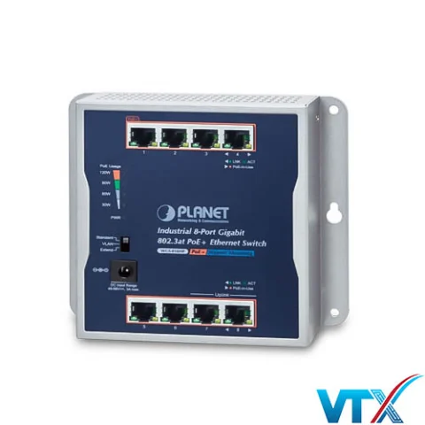 WGS-818HP - Switch công nghiệp treo tường 8-Port 10/100/1000T