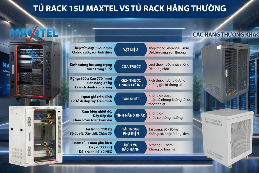 tủ rack 15U
