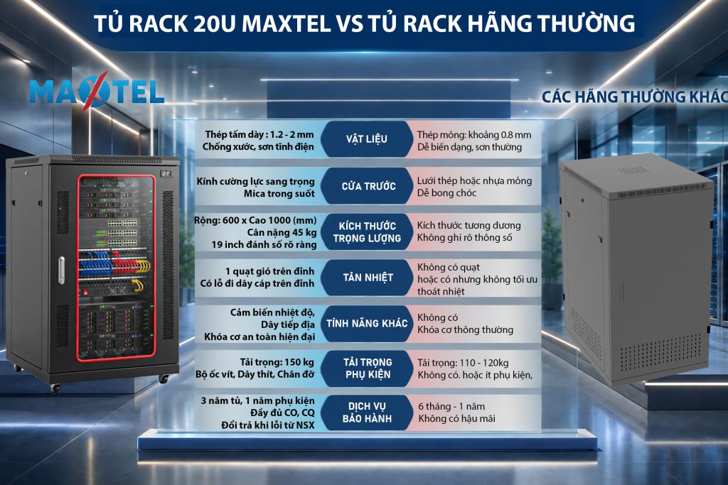 tủ rack 20U