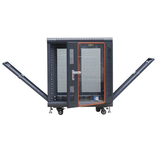 Mặt trước cửa mở tủ rack 12U maxtel