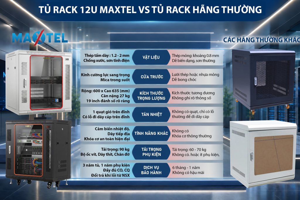 Tủ rack 12U