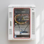 Tủ rack 15u d400 treo tường màu trắng