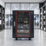 Tủ rack 15u d600 maxtel trong cửa hàng