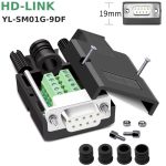 YL-SM01G-9DF Đầu giắc cắm cổng COM không hàn DB9 (1)
