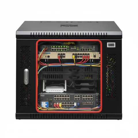 Tủ rack treo tường 10U D400 Maxtel - MTWR-10U400