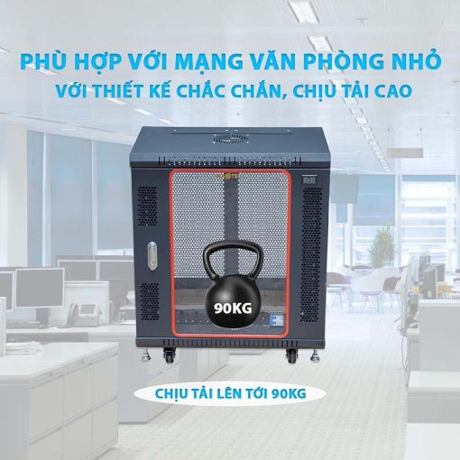 khả năng chịu tải cao của tủ rack 12U Maxtel
