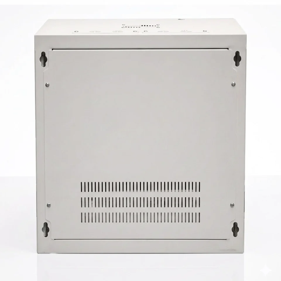 mặt sau tủ rack 12u d600