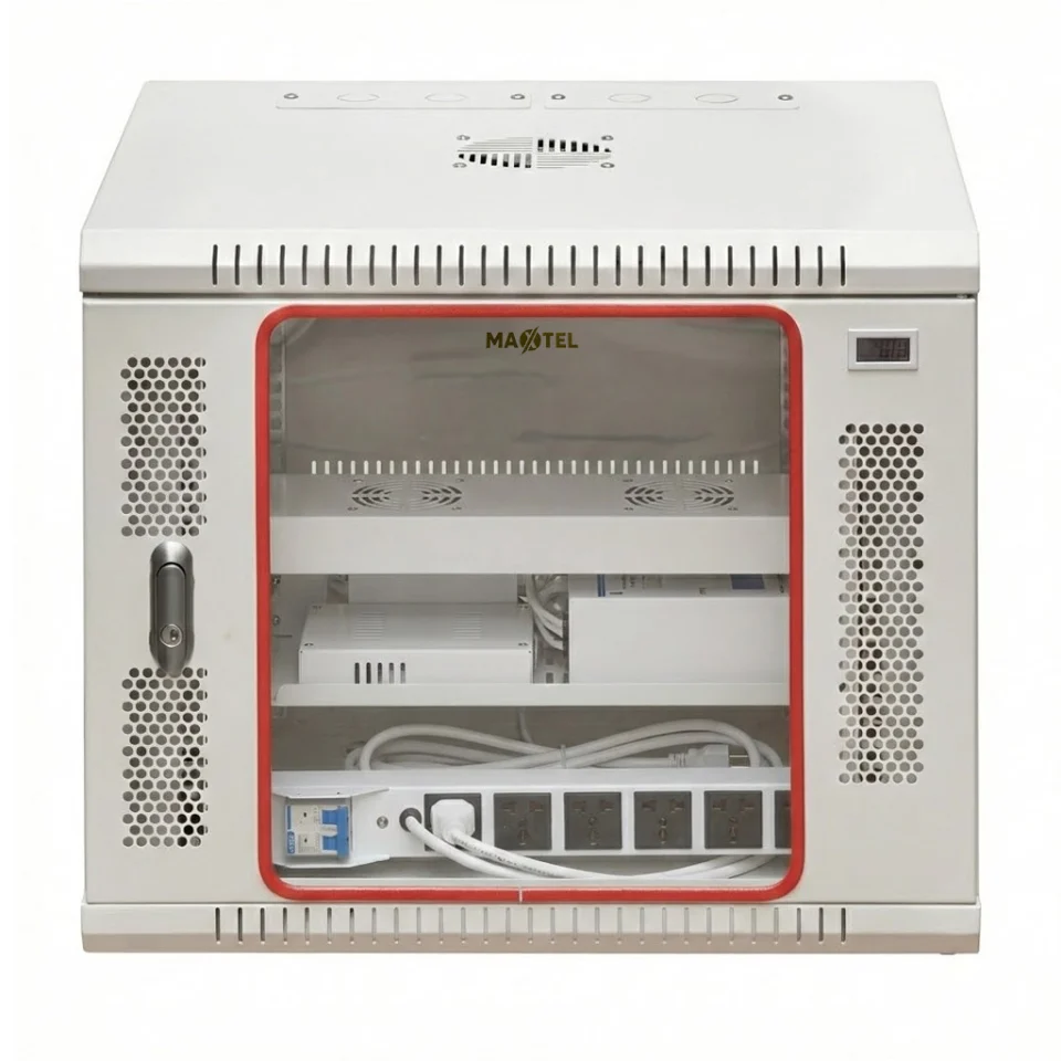 mặt trước tủ rack maxtel