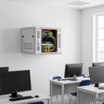 tủ rack 10u trong trường học