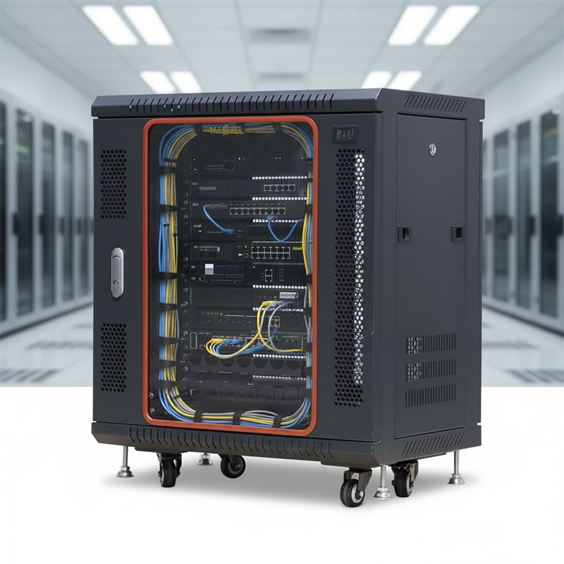 tủ rack 12ud600 lắp đầy đủ thiết bị