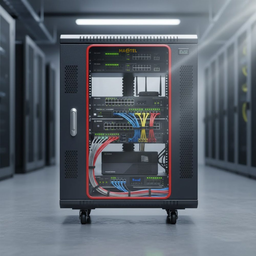 tủ rack 15u d800 maxtel