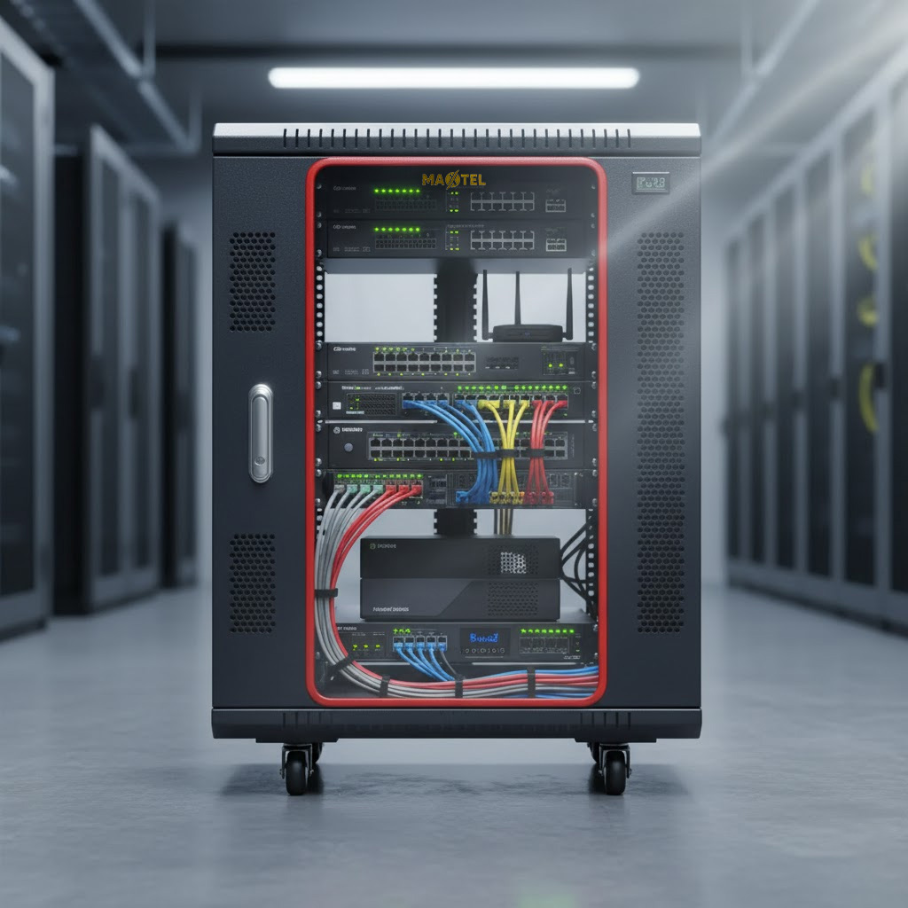 tủ rack 15u d800 maxtel
