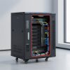 tủ rack 15u d800 trong không gian văn phòng