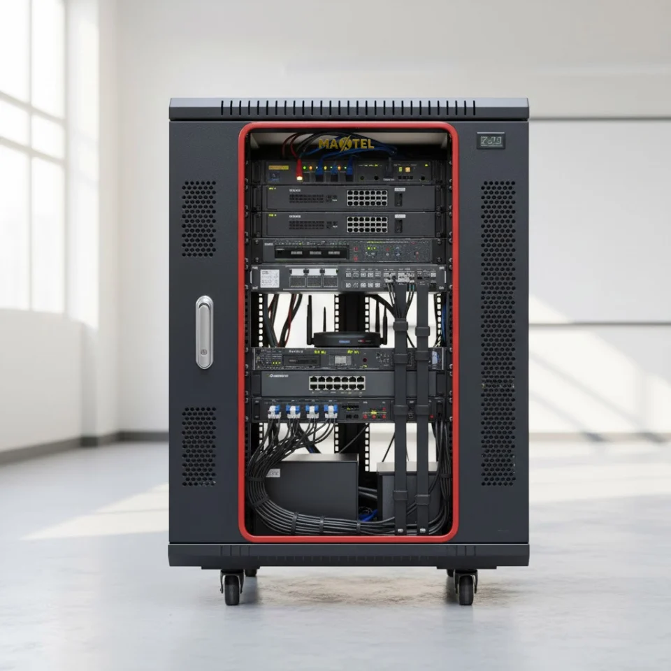 tủ rack 15ud800 trong trường học