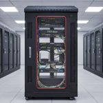 tủ rack 20u d800 maxtel trong phòng it