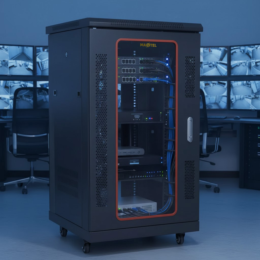 tủ rack 20u d800 trong hệ thống giám sát