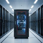 tủ rack 20u d800 trong trung tâm dữ liệu