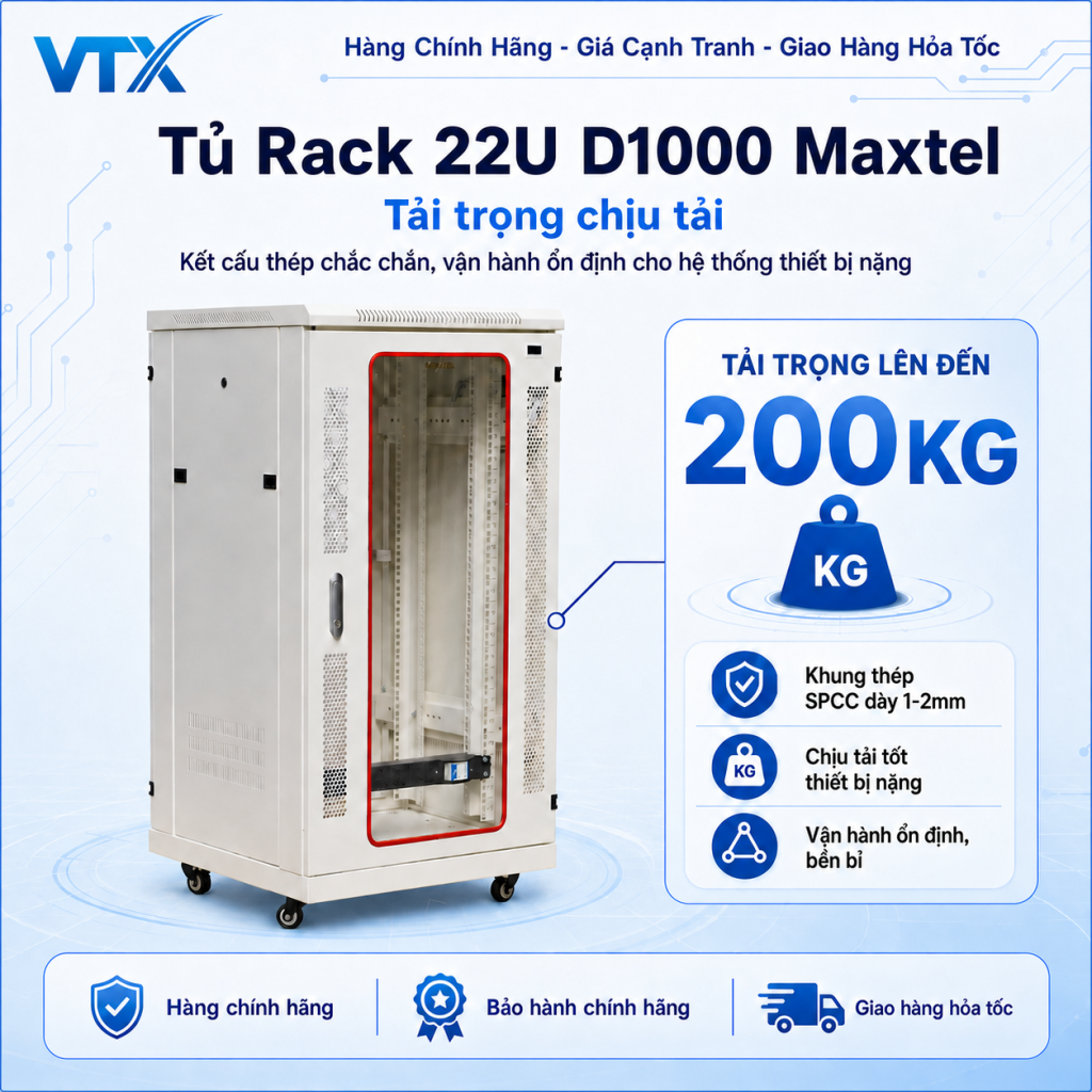 tu-rack-22u-d1000