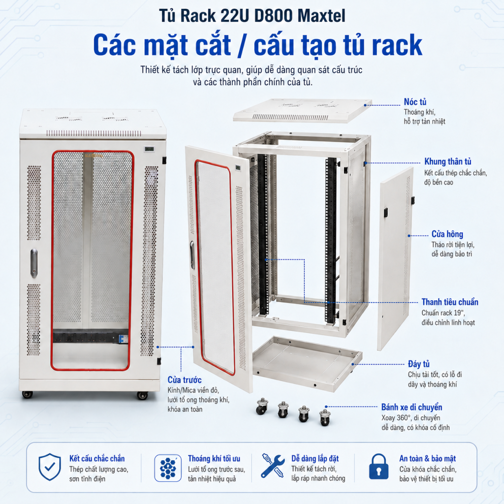 tu-rack-22u-d800
