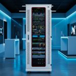tủ rack 32u Trưng bày trong showroom