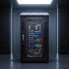 tủ rack maxtel 20u trong showroom