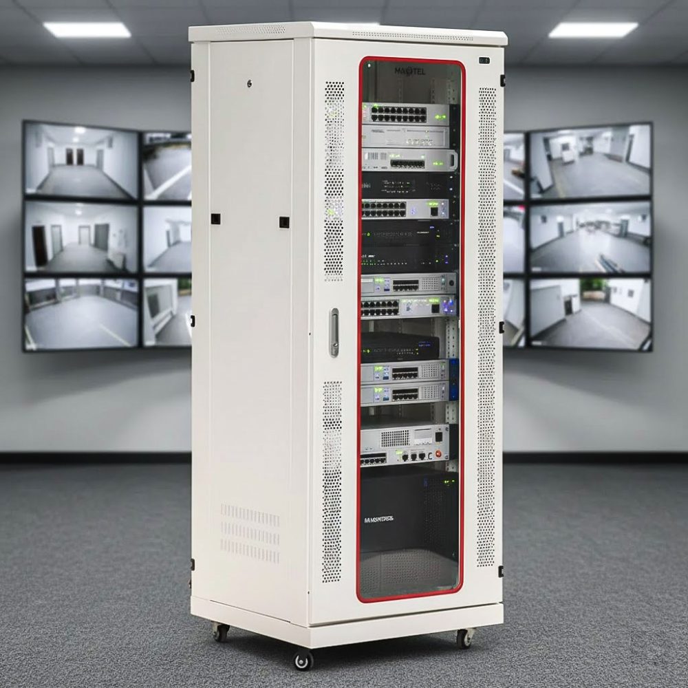 tủ rack maxtel 32u trong hệ thống CCTV