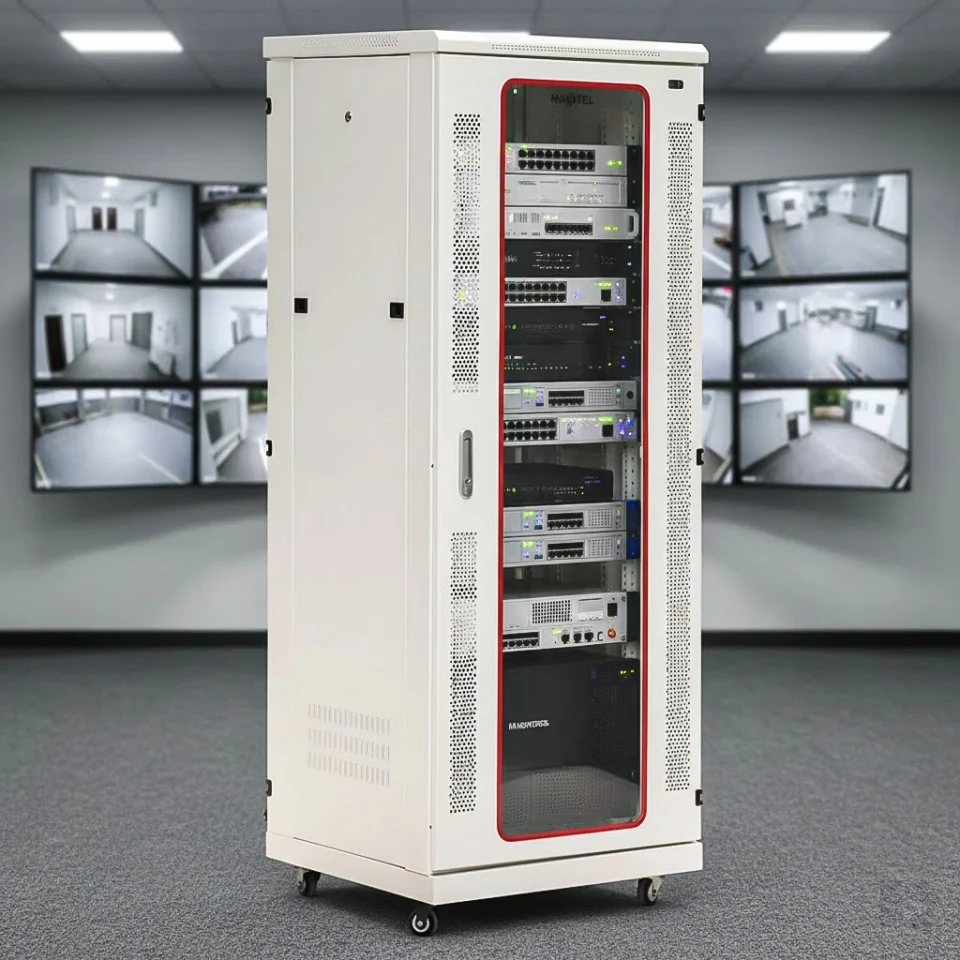 tủ rack maxtel 32u trong hệ thống CCTV