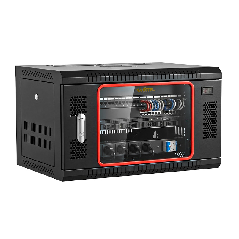 tủ rack maxtel 6u D400 treo tường