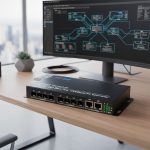 Ảnh thực tế Converter 8 cổng SFP + 2 RJ45 1G HDtec..