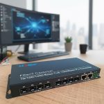 Ảnh thực tế Converter 8 cổng SFP + 2 RJ45 1G HDtec.....