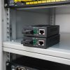 Ảnh thực tế của bộ chuyển đổi Ethernet HDtec 2 sợi quang và 1 cổng RJ45 100Mbps_1G
