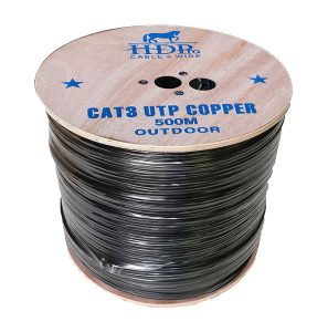 Cáp điện thoại Cat3 UTP ngoài trời 500M HDpro