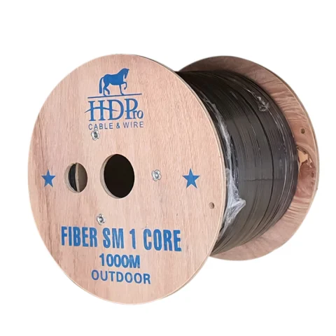 Cáp quang đệm chặt ngoài trời 1FO, 2FO, 4FO HDPRO (Có dây căng)